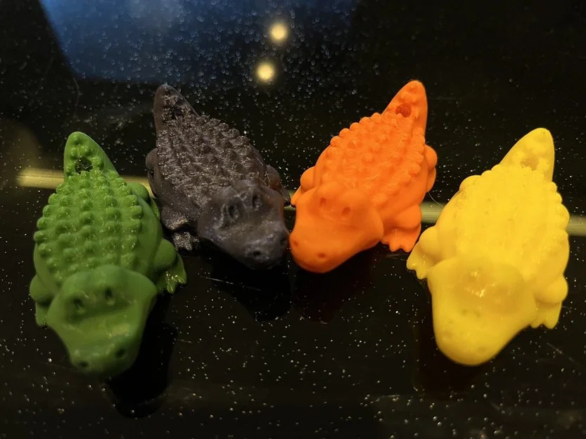 Cá Sấu Mập Cute – Móc Khóa (Keychain) - Image 2