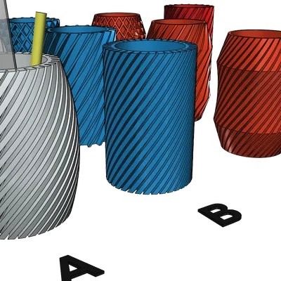 Kệ Cắm Bút/Kẹp Bút (Pencil Holder) Dễ In – Easy Print