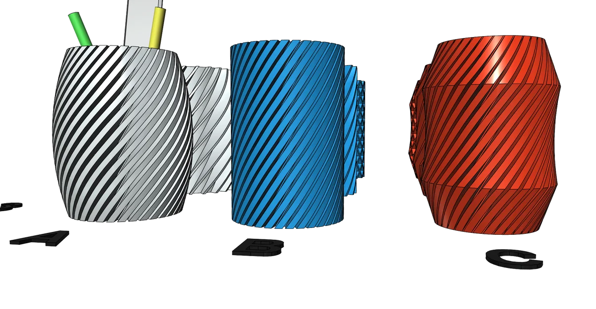 Kệ Cắm Bút/Kẹp Bút (Pencil Holder) Dễ In – Easy Print - Image 8