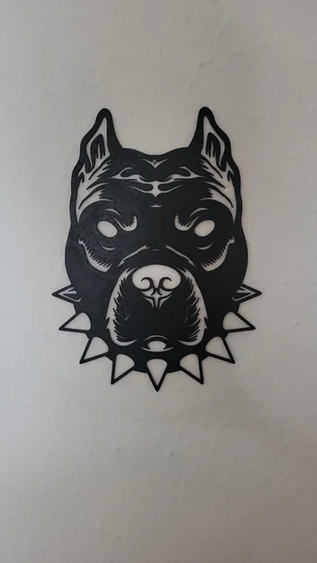 2D Art “Đầu Pitbull” - Image 1