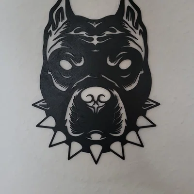 2D Art “Đầu Pitbull”