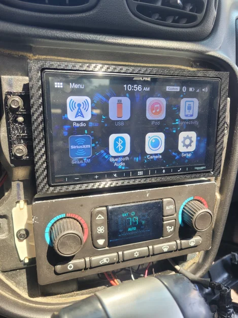 Bộ ốp mặt dưỡng Double Din cho GM Trailblazer 2002-2009 (Dash Kit) - Image 2