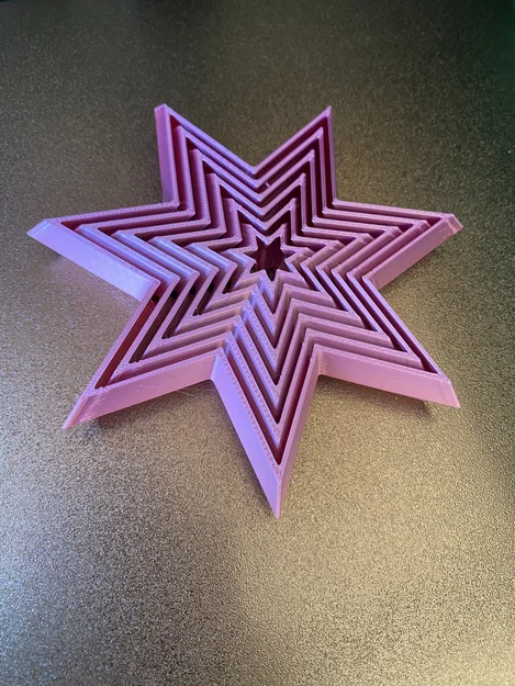 Mô hình Fidget Star 7 cánh: Đồ chơi giảm stress in 3D cực chất - Image 1