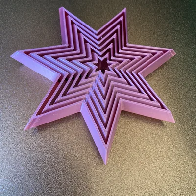 Mô hình Fidget Star 7 cánh: Đồ chơi giảm stress in 3D cực chất