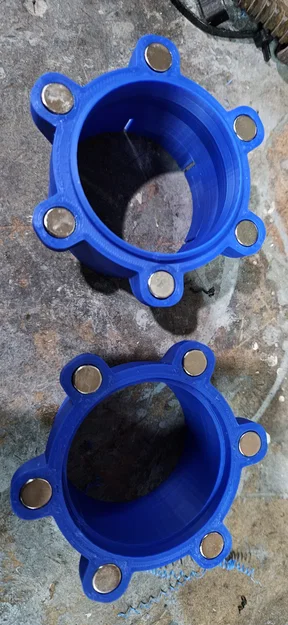 Đầu nối/khớp nối hút bụi nam châm 2-1/2" 63/64mm - Image 5