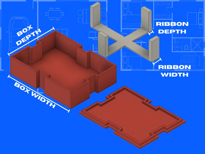 Hộp Quà Fully Parametric (Present Box Fully parametric) - Image 2
