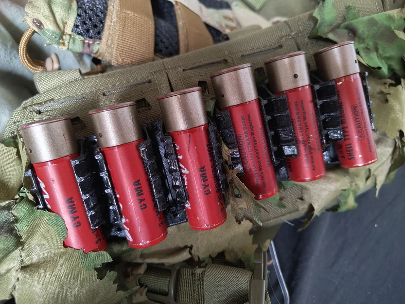 Shotgun shell Belt V1 – Ngàm giữ vỏ đạn cho dây lưng Mollo - Image 1