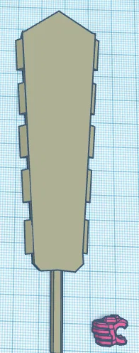 Vũ khí Macuahuitl cho mô hình Dummy 13 (File in 3D) - Image 1