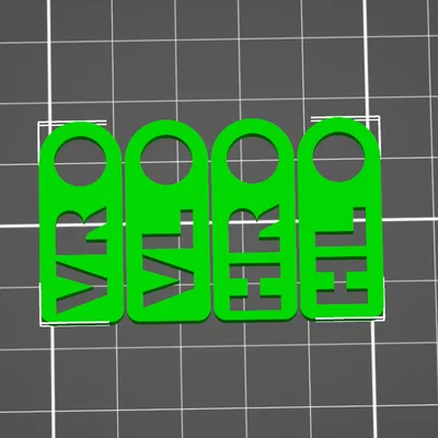 Bộ thẻ đánh dấu vị trí lốp xe (Reifen Maker) in 3D tiện lợi