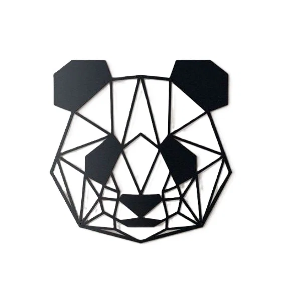 Geometry Panda – Mặt gấu trúc hình học 3D - Image 1