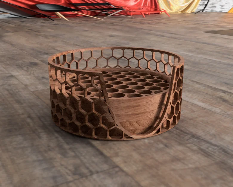 Đế lót ly hoạ tiết hình học (Geometric patern coasters) - Image 3