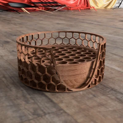 Đế lót ly hoạ tiết hình học (Geometric patern coasters)