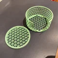 Đế lót ly hoạ tiết hình học (Geometric patern coasters) - Thumbnail 4