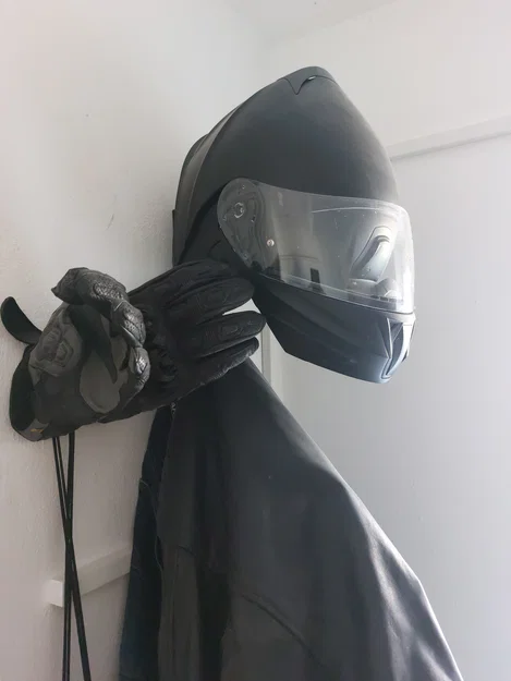 Bộ giá treo mũ bảo hiểm và găng tay cho biker - Thiết kế in 3D tiện lợi - Image 1