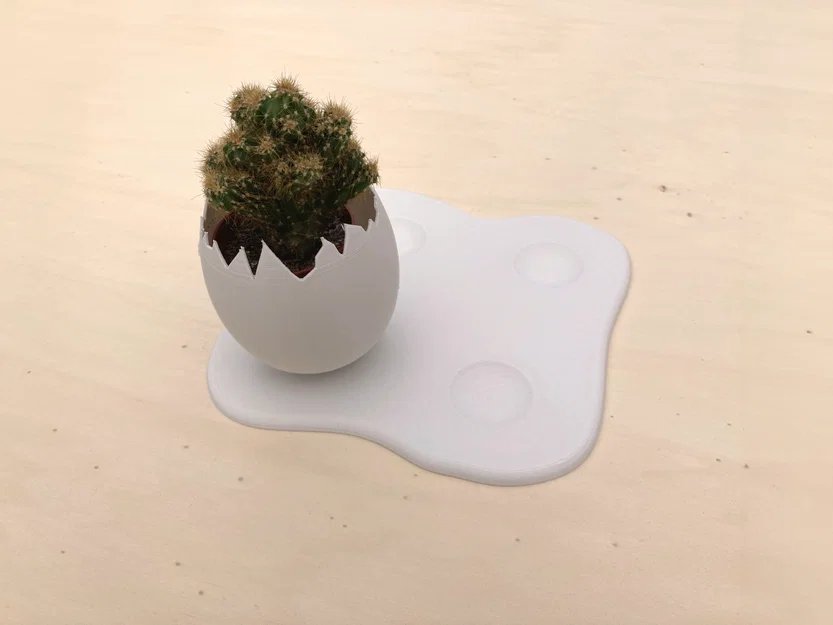 Chậu trồng cây vỏ trứng (Egg Shell planter) - Image 4