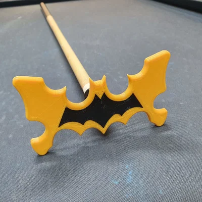 Đầu gậy kê cơ bida hình cánh dơi (Wing Bat Pool Cue Bridge) in 3D