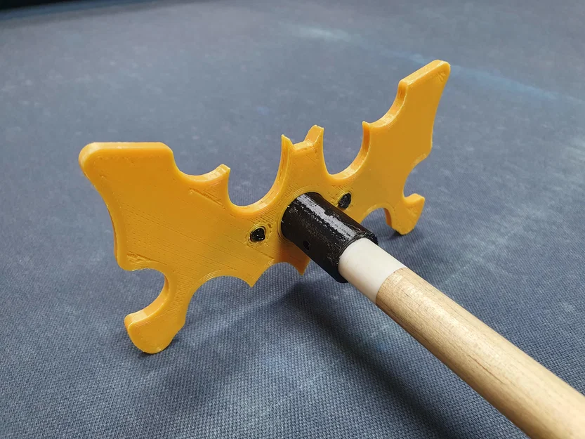 Đầu gậy kê cơ bida hình cánh dơi (Wing Bat Pool Cue Bridge) in 3D - Image 2