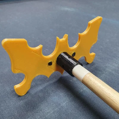 Đầu gậy kê cơ bida hình cánh dơi (Wing Bat Pool Cue Bridge) in 3D