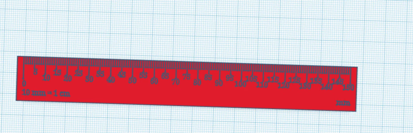 Mẫu thước kẻ 3D tiện dụng (150mm) - Tự in tại nhà cực chuẩn - Image 1