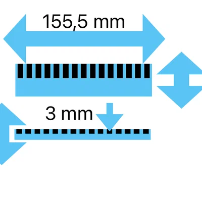 Mẫu thước kẻ 3D tiện dụng (150mm) - Tự in tại nhà cực chuẩn
