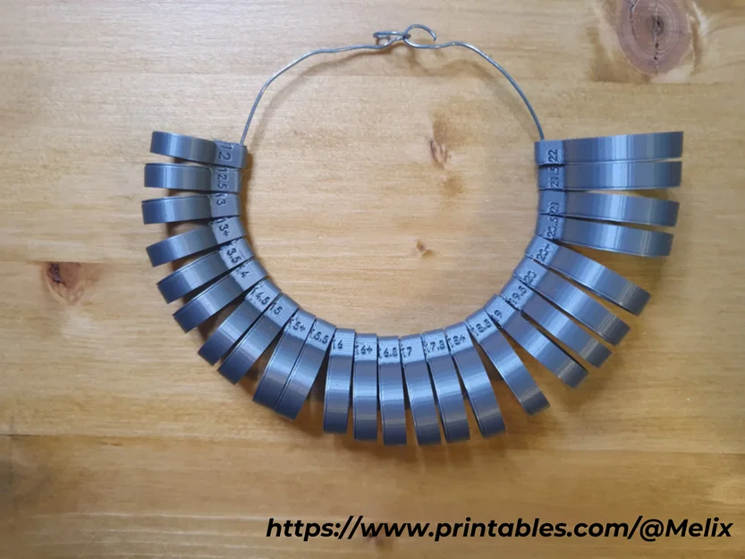 Thước đo size nhẫn 12-22 (Ring sizer 12-22) - Image 2