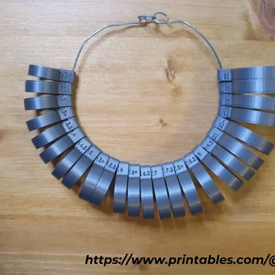 Thước đo size nhẫn 12-22 (Ring sizer 12-22)