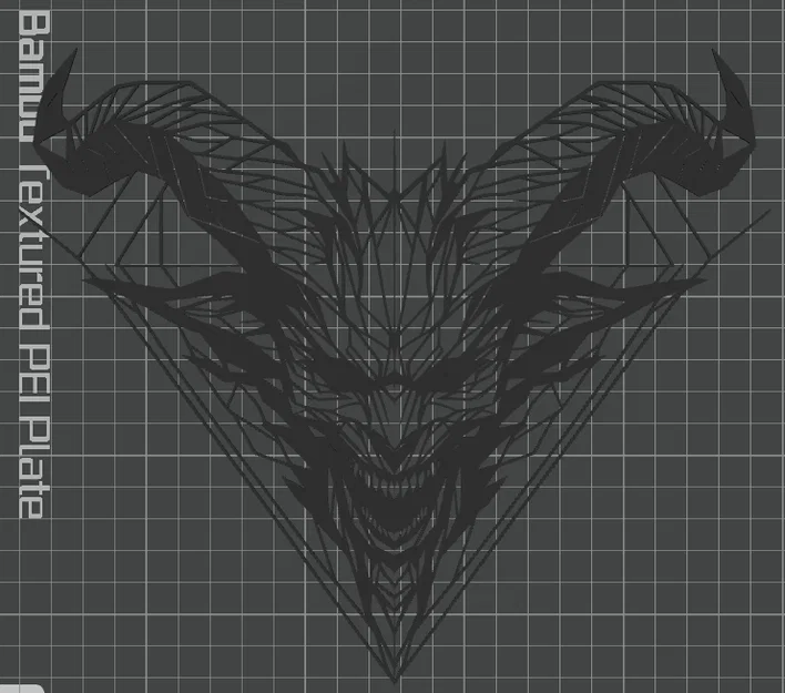 Geometric Demon – Tranh treo tường hình quỷ phong cách hình học - Image 2