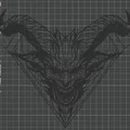 Geometric Demon – Tranh treo tường hình quỷ phong cách hình học - Thumbnail 2