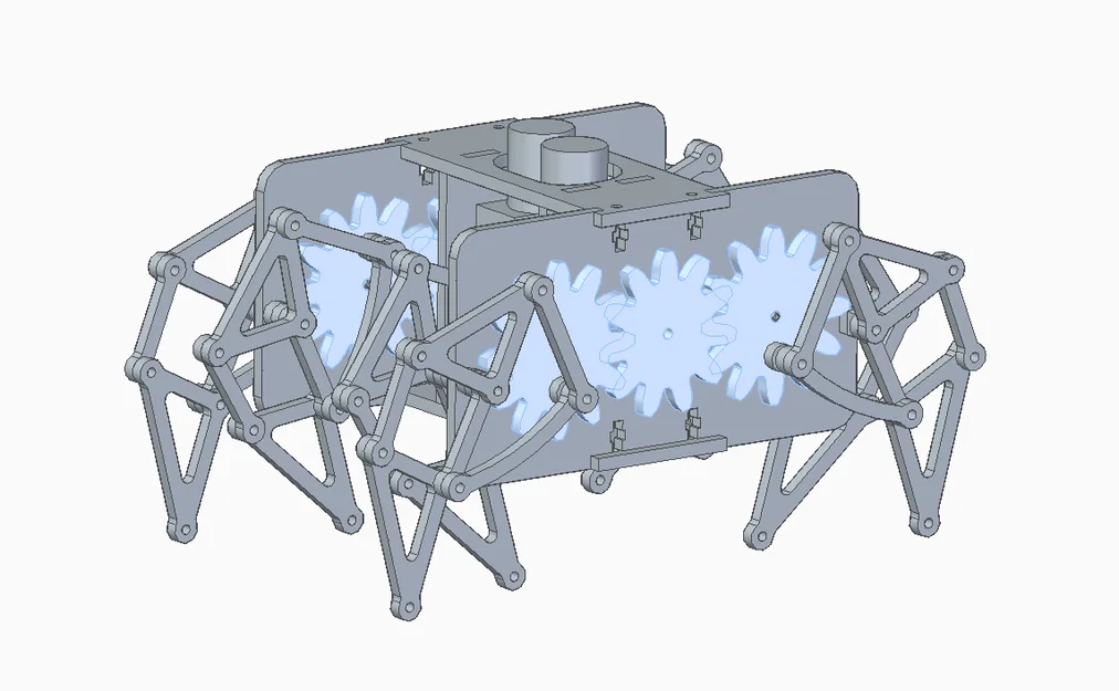 Mô hình Robot đi bộ Theo Jansen 2 động cơ DC - Dự án in 3D thú vị - Image 1