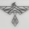 Geometric Pheonix – Nghệ thuật phượng hoàng hình học in 3D - Thumbnail 1