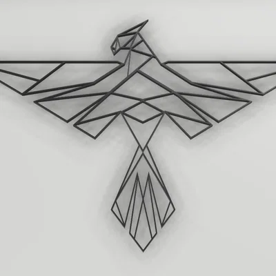 Geometric Pheonix – Nghệ thuật phượng hoàng hình học in 3D