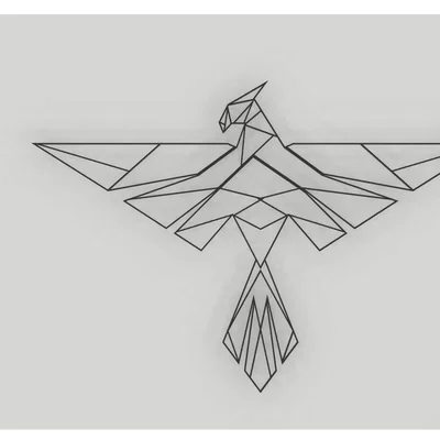 Geometric Pheonix – Nghệ thuật phượng hoàng hình học in 3D