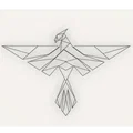 Geometric Pheonix – Nghệ thuật phượng hoàng hình học in 3D - Thumbnail 4