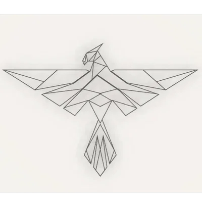 Geometric Pheonix – Nghệ thuật phượng hoàng hình học in 3D