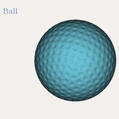 Mô hình quả bóng Golf 3D - File STL chất lượng cao