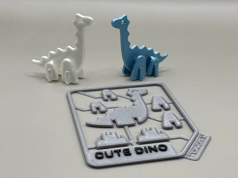 Cute Dino Kit Card – Thẻ lắp ráp khủng long 3D siêu dễ thương - Image 1