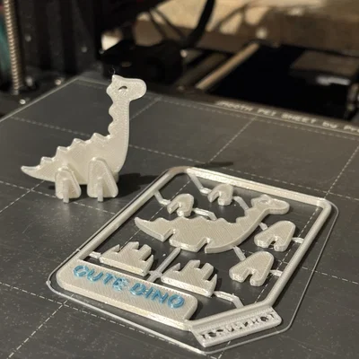 Cute Dino Kit Card – Thẻ lắp ráp khủng long 3D siêu dễ thương