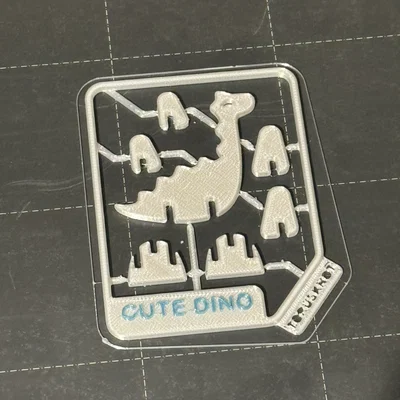 Cute Dino Kit Card – Thẻ lắp ráp khủng long 3D siêu dễ thương