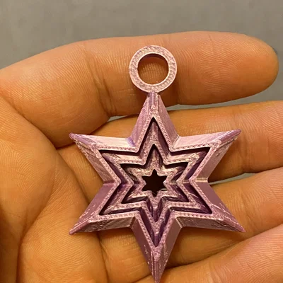 Móc Khóa Mini Fidget Hình Ngôi Sao