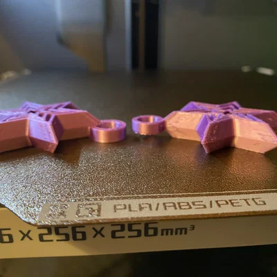 Móc Khóa Mini Fidget Hình Ngôi Sao