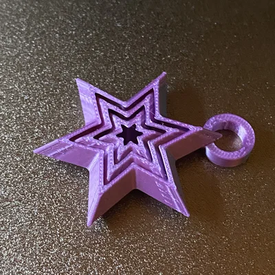 Móc Khóa Mini Fidget Hình Ngôi Sao