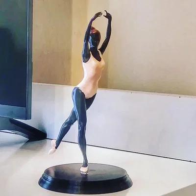 Tượng vũ công Ballet tinh tế - Mẫu decor 3D nghệ thuật đẹp mắt
