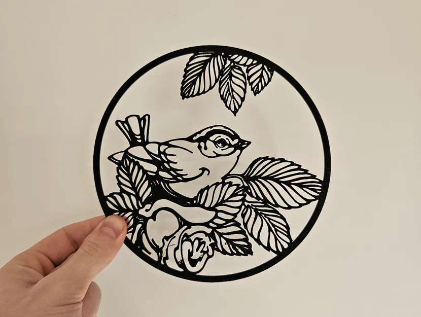 Tranh Treo Tường Chim | Line Art 3D - Image 1