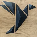 Origami Crane Geometric Wall Art – Tranh Treo Tường Hạc Origami Hình Học - Thumbnail 2