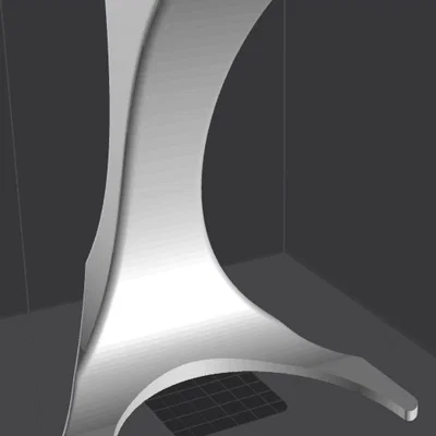 Mẫu giá treo tai nghe Headphones Stand in 3D đơn giản, không cần support