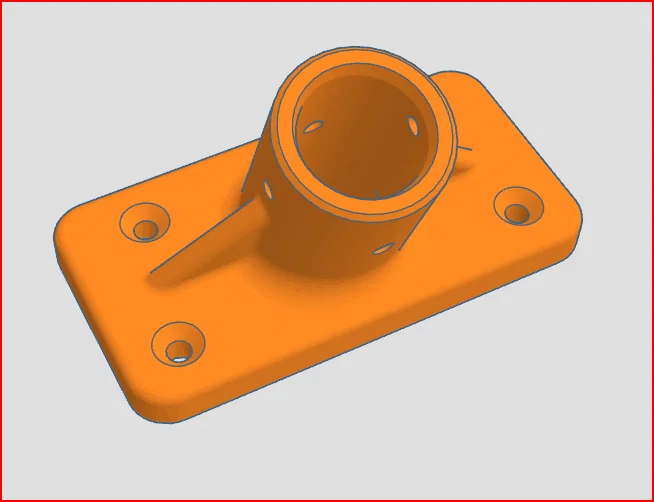 Giá treo cán chổi, cán lau nhà 23mm tự in 3D gọn gàng - Image 1
