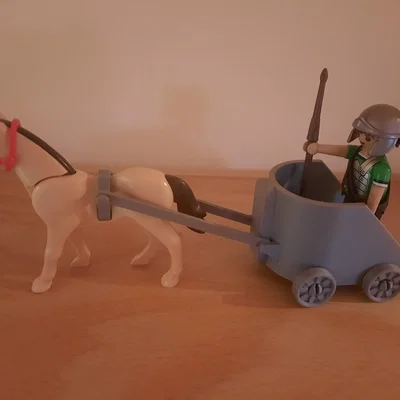 Mô hình xe chiến mã Playmobil Streitwagen tự in 3D