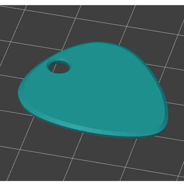 Móc khóa gảy đàn guitar 3D (Mediator Pick) tiện lợi - Image 1