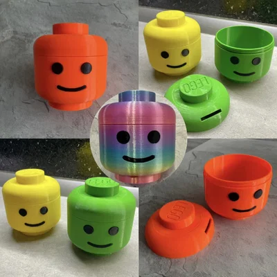 Mô hình hộp đựng tiền tiết kiệm hình đầu Lego độc đáo cho bạn