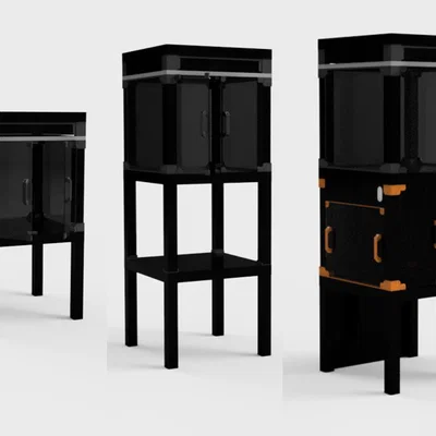 Tủ che máy in IKEA Lack Enclosure (3 phiên bản, dạng module)